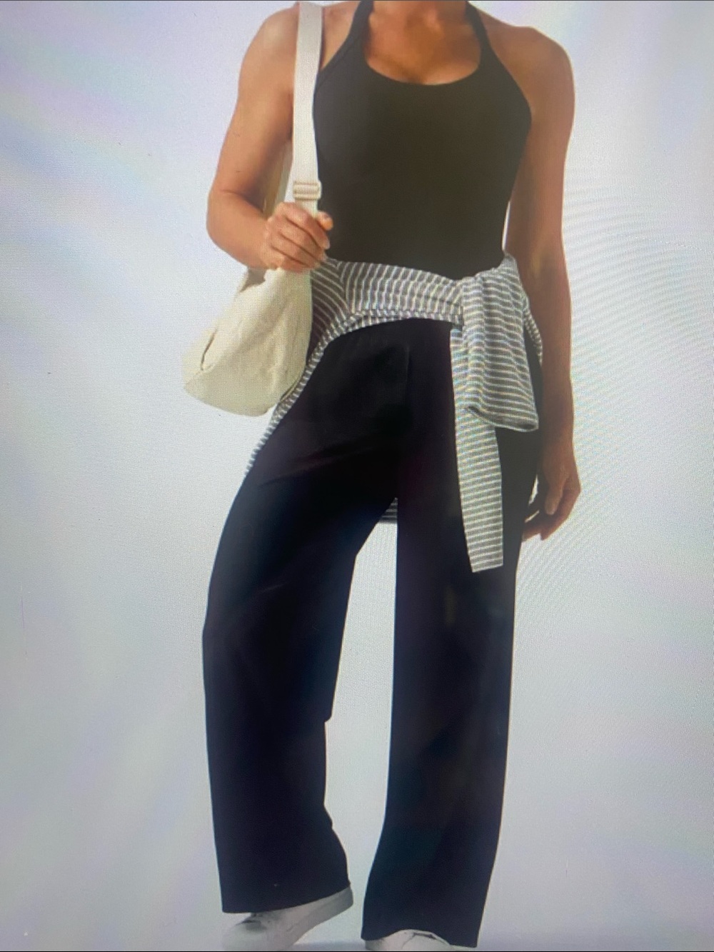 LARGE. HALARA SOFTLY ZERO HALTER COOL TOUCH EASY PEEZY JUMPSUIT - Picture 2 of 12
